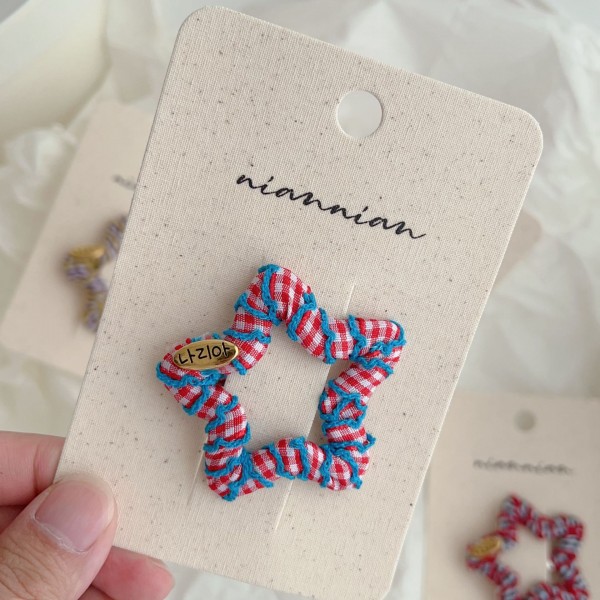 Niannian NianNianjia's new lace flower children's BB hair clip, sweet and cute, colorful Korean version, Korean style ins
