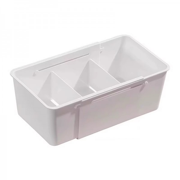 Drawer storage box, compartmentalized storage box, expandable cosmetic dressing table, kitchen cabinet, classified storage box