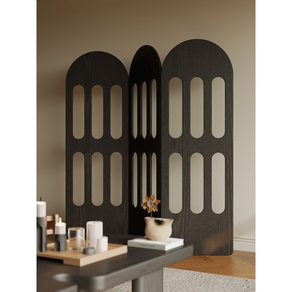 Screen partition wall, entrance facing door, light luxury, high-end feeling, living room 2025 new model, foldable and movable, blocking entrance hall