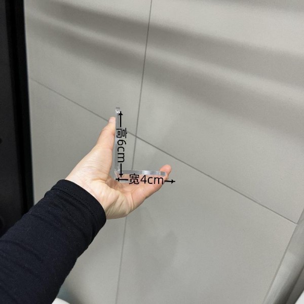 Acrylic L-shaped partition, bathroom mirror cabinet, gap partition, anti drop storage, layered bathroom cosmetics storage