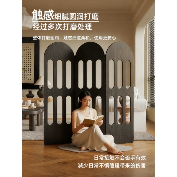 Screen partition wall, entrance facing door, light luxury, high-end feeling, living room 2025 new model, foldable and movable, blocking entrance hall