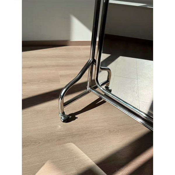Alice Full-Length Mirror: Nordic style Instagram-Famous Stainless Steel Floor-Standing Full-Body Moving Mirror