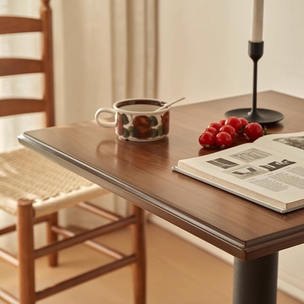 Solid wood small square table coffee table balcony antique restaurant internet celebrity coffee square table