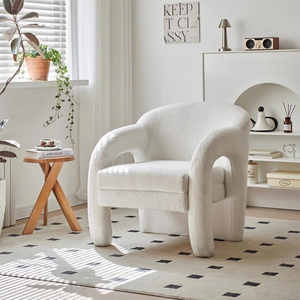 Elephant Trunk Chair with Simple and Trendy Sofa for Living Room, Single Person Leisure Fabric Luxury High-end