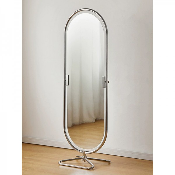 Full-length mirror, Instagram-style, one-piece butterfly dressing mirror, antique rotating floor-standing mirror