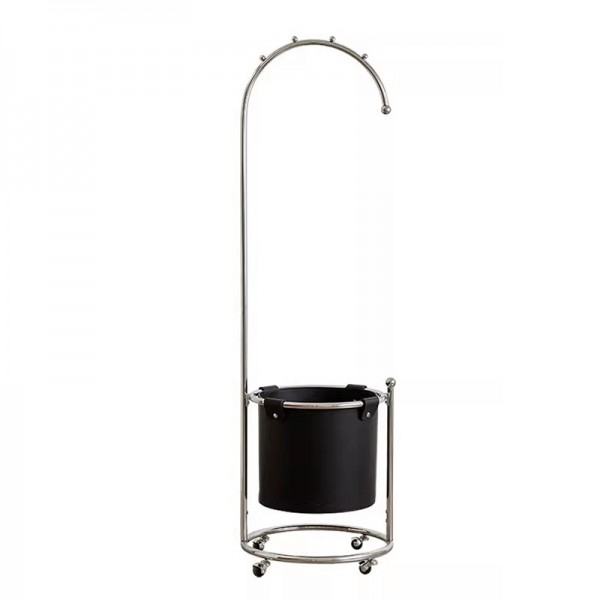 Star Moon Coat Rack Designer Luxury Floor-Standing Leather Pocket Home Movable High-End Coat Rack