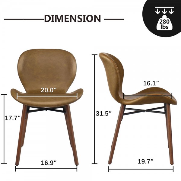 Factory Wholesale Nordic Modern Dining Room Furniture Nordic Restaurant Chair Faux Leather Dining Chair