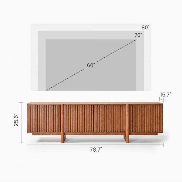 Wood TV Stand Modern Luxury Living Room Furniture Wooden TV Cabinet Entertainment Centers Console Table