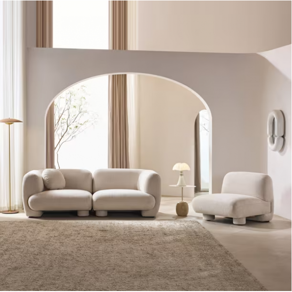 Modern Luxury Couch Home Office Furniture Set Modular Living Room Sofa Sectional Corner Combination Set Fabric Sofa
