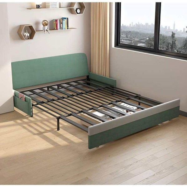 Luxury Contemporary Multifunctional Foldable Folding Bed Sofa with Storage Compartment and Pull Out Mechanism for Home Decor