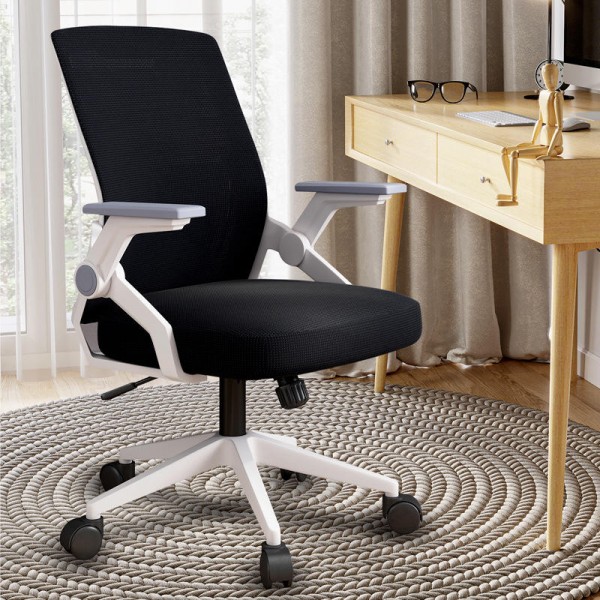 Adjustable Swivel Home Office Chair Modern Mesh Fabric Chair with Waist Protection Comfortable Backrest Seat for Computer Use