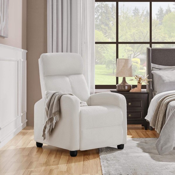 Modern Luxury Reclining Hotel Lounge Chair Furniture Leisure Living Room Single Recliner Sofa Chair