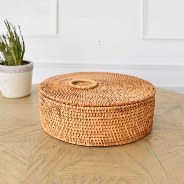 Homeware Vietnam High-quality Handmade Rattan Jewellery Box Storage Box Bead Storage Box