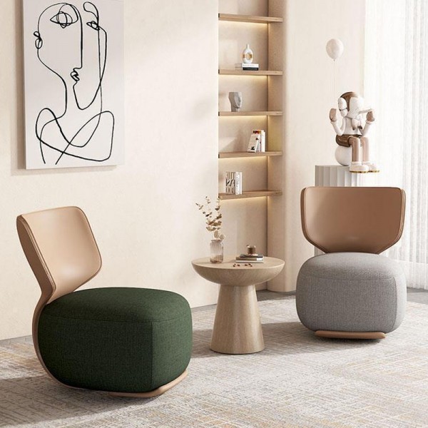 Home Furniture Single Nordic Sofa Chair Velvet Fabric Arm Accent Chairs for Living Room Modern Luxury Leisure Chair