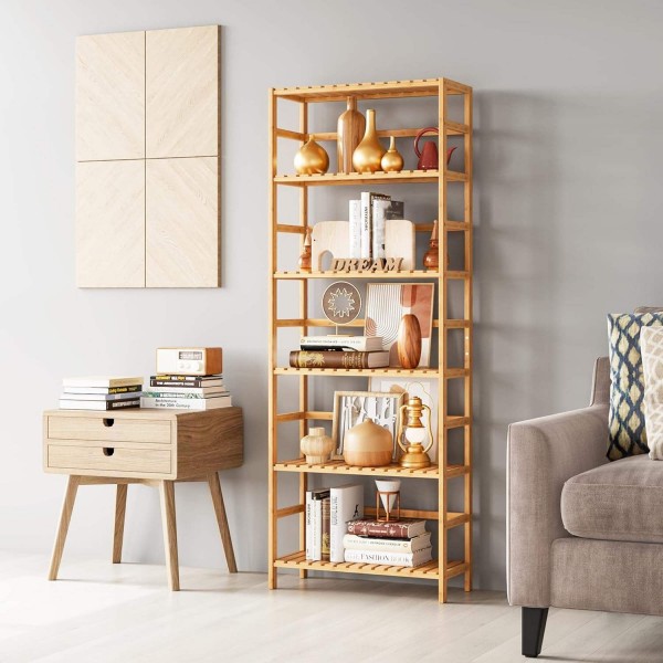 Bamboo Makeup Organiser Multifunctional Skincare Toiletries Desktop Home Accessories Display Rack