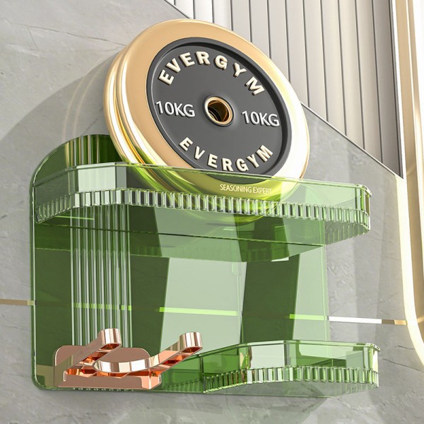 Bathroom Hair Dryer Storage Wall Mounted Shelf Shelves Plastic Storage Display Racks Household Items
