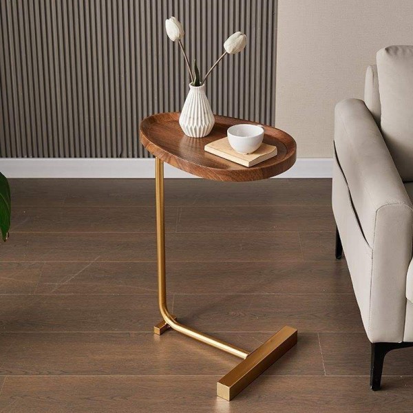 Luxury Oval Mini Coffee Table Custom Living Room Bedroom Furniture c Shape Sofa Small Coffee Table Side Tables