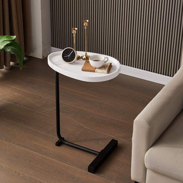 Luxury Oval Mini Coffee Table Custom Living Room Bedroom Furniture c Shape Sofa Small Coffee Table Side Tables