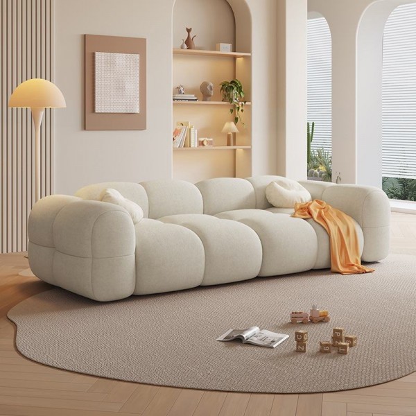 Modern Premium Outdoor Living Room Furniture 2 & 3 Seater Velvet Cloth Sofa Set with Sponge Filling Economically Home Furniture