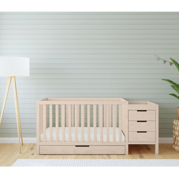Suitable for Children Home Furnishing Items Customized Diaper Baby Crib Four-in-One Solid Wood Bed