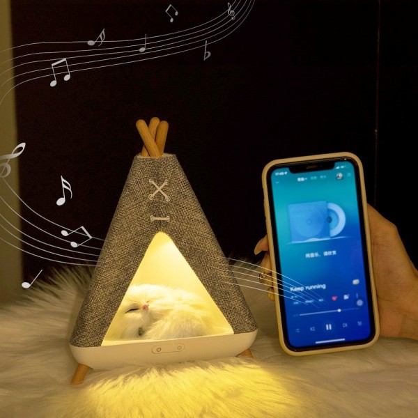 OEM Nordic LED Table Lamp with Creative Bedside Decoration, Wireless Speaker for Study, Office, and Living Room
