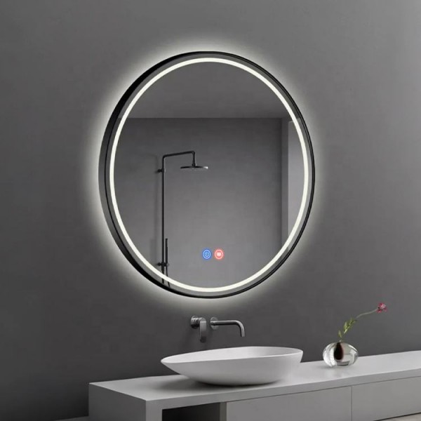 Modern 220V Smart LED Mirror Lamps for Hotel or Home Wall Mounted with Touch Sensor Switch Waterproof Bathroom Lighting