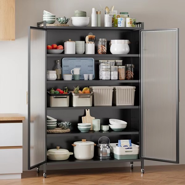 Wholesale New Multi-functional Space-saving Kitchen Storage Cabinets and Small Household Kitchen Bowl Cabinets