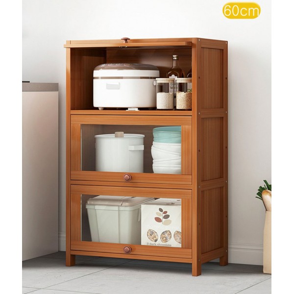 Kitchen Sideboard Basement Storage Shelves,Pantry Organizer and Cube, Bakers Rack Cabinet with Doors