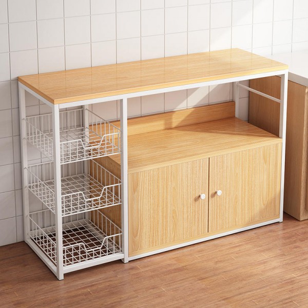 Wholesale Kitchen Space Saving Furniture Metal Rack Household Thick Steel Frame Kitchen Storage Shelf