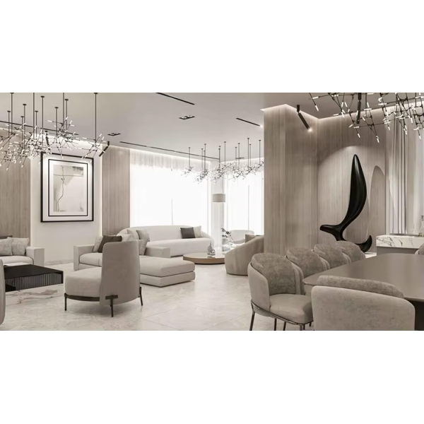 Designer Customized Home Interior Design Service Whole House Living Room Furniture for Modern Luxury Villa Project