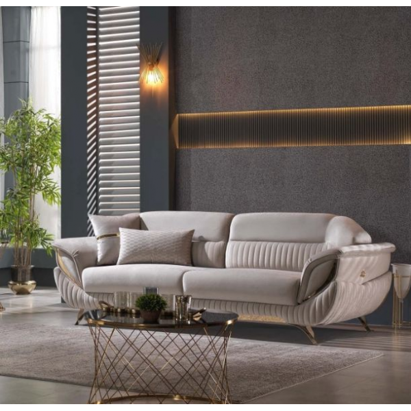 Modern Design Light Luxury Fabric Stylish Living Room Sofa 3 Seater Sofa for Home Villa