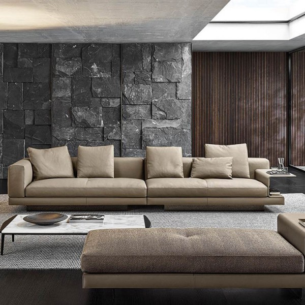 Modern Luxury Indoor Home Furniture Sectional Sofa Set L-Shaped Corner Fabric Sofa Bed Office Lounge Couch for Living Room