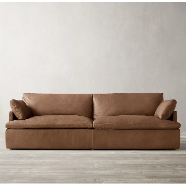 American Exquisite Modular Combination Leather Combination Sofa Villa Club Home Can Customize Living Room Furniture