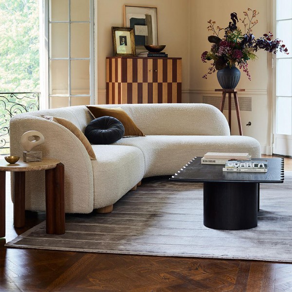Luxury Boucle Sectional Couch Sofa Sectional Couch Sofa Boucle Sofa Set for Home