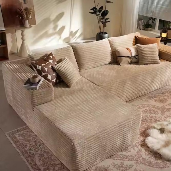 High Quality Soft Sofa Set Three Seat Rectangle Living Room Furniture for Home Use