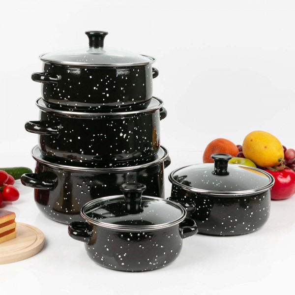 Wholesale Luxury Cast Iron Enamel Cookware Casserole Set 16-18-20-22-24cm Kitchenware Cooking Pots for Home Use
