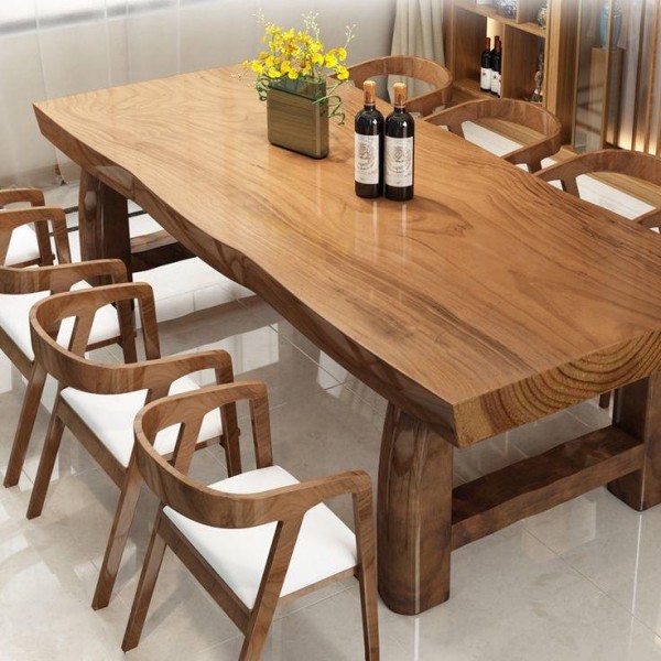 Modern Customize Home Furniture Wicker Rattan Conference Restaurant Wood Office Dining Room Dinner Kitchen Table