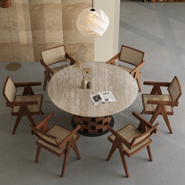 Kitchen Table Mdf Designs Vintage Style Wooden Round Dining Table Individual for Dining 4 Nordic Style