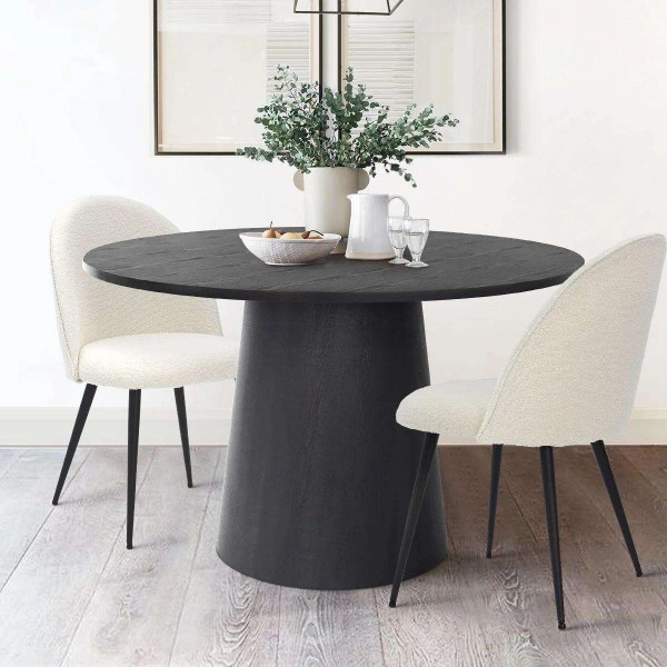 Round Dining Room Table Space Saving 6 Seater Design Wood Italian Dining Table Extendable