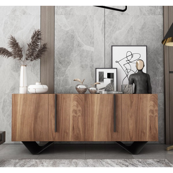 Modern Sideboard Nordic Simple Buffet Solid Wood Kitchen Dining Storage Cabinet Restaurant Living Room Furniture Sideboard