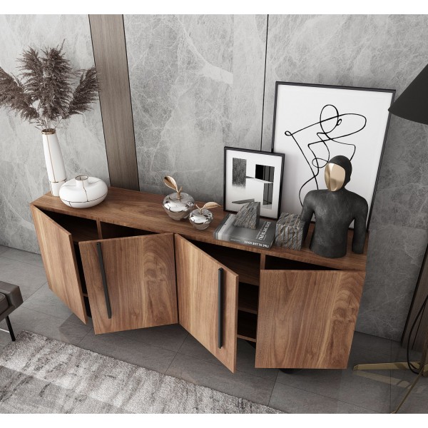 Modern Sideboard Nordic Simple Buffet Solid Wood Kitchen Dining Storage Cabinet Restaurant Living Room Furniture Sideboard