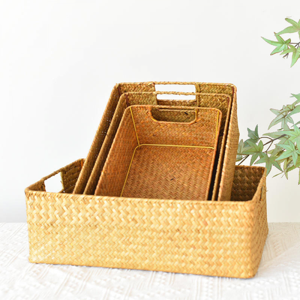Stylishly Designed Rectangular Desktop Storage Basket for Clothing Snacks Toys-for Home Furnishings and Gifts