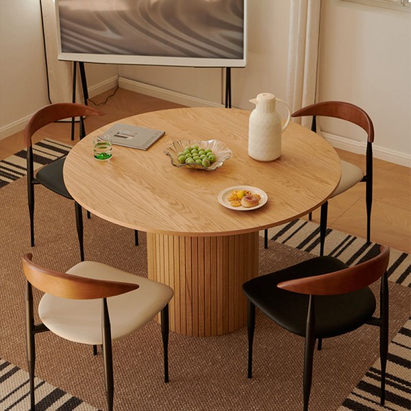 Table Kitchens Dining Room Furniture Restaurant Large Complete Wooden Round Dining Tables
