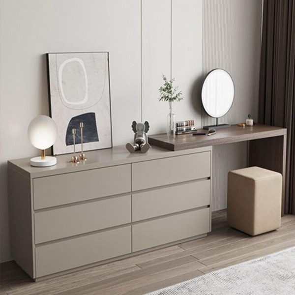 Modern Simple Multifunctional Makeup Table Makeup Mirror Desk Storage Cabinet Set Dressing Table