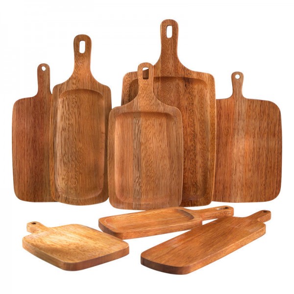 Large Multifunction Round Wooden Cutting Board for Kitchen Set Fot Dining Room