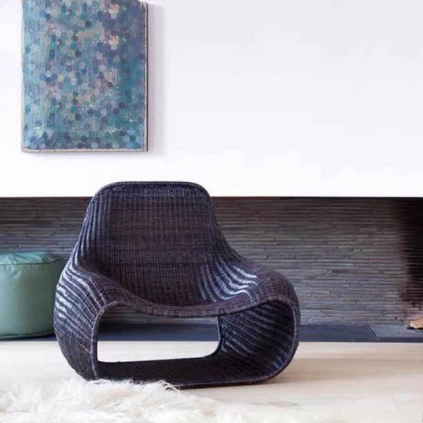 Simple Outdoor Sofa Courtyard Villa Homestay Outdoor Creative Single Leisure Balcony Chair Three-Piece Set