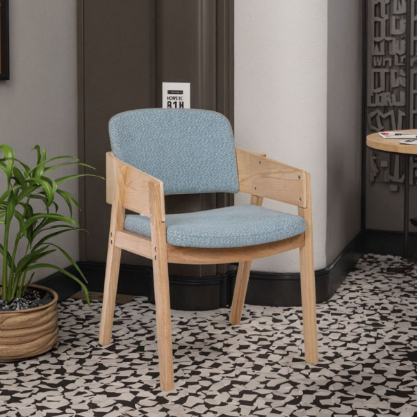 Nordic Solid Wood Light Luxury Dining Chair Modern Simple Design for Reception Negotiation Lounge for Restaurant Backed Chair