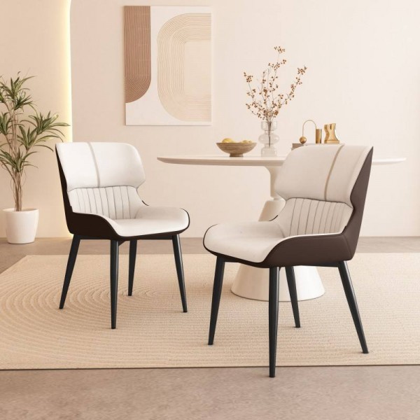 Nordic Style Modern Simple Home Dining Chair with Light Luxury Soft Backrest Bag for Hotel Restaurant Desk Stool Living Room Use