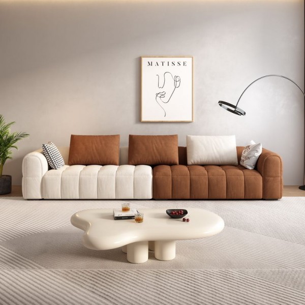 Hot Sale Living Room Sofas Modern New Italian Minimalist Nordic Modern Sofa Couch Cat Scratch Fabric Sofa Set Furniture