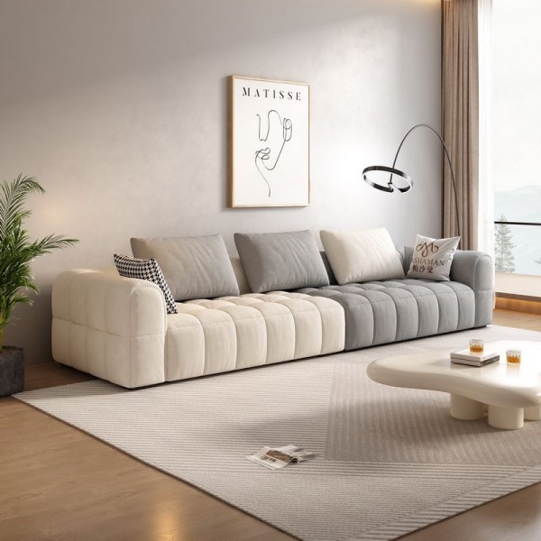 Hot Sale Living Room Sofas Modern New Italian Minimalist Nordic Modern Sofa Couch Cat Scratch Fabric Sofa Set Furniture